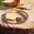 thumbnail image 4 of GHSDFBB Boho Handmade Natural Stone Bead 3 Row Wide Wrap Wrist Statment Bracelet Jewelry Collection, 4 of 6