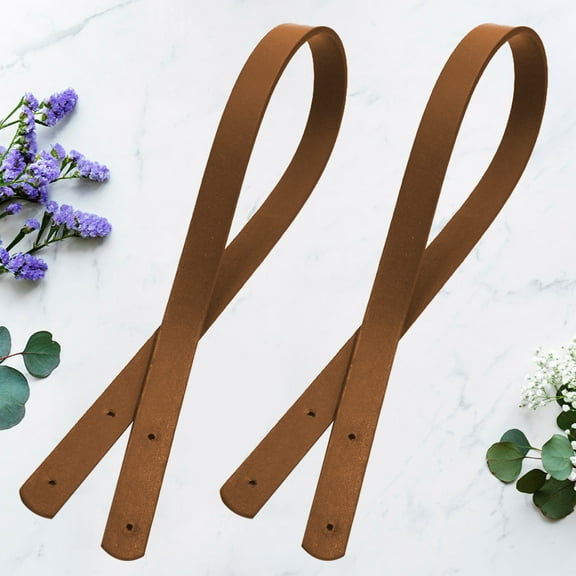 FELTECHELECTR  2 PCS Leather Strap for Tote Bag Replacement Handbag Straps