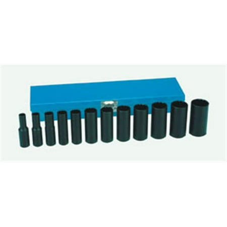 

1202D 0.38 in. Drive 12 Piece Deep Set - 12 Point