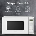 thumbnail image 2 of Farberware 0.9 cu ft Microwave Oven, 900W Countertop Microwave Oven with Digital Display, White, 2 of 6