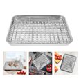 thumbnail image 3 of Ensemble de Plateau de Cuisson avec Grille-Pain en Acier Inoxydable pour Rôtissage, 3 of 8