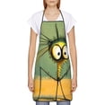 thumbnail image 2 of Wukai Quirky Cartoon 123 Print Aprons Adjustable Bib Aprons Cooking Kitchen Chef Apron for Women and Men, 2 of 7