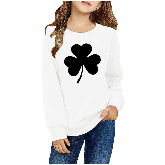 Rbaofujie Chandails Fille Chandail Col Rond Hiver Manches Longues Hauts Chemises