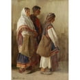 thumbnail image 2 of Hans Larwin 14x18 Black Ornate Wood Framed Double Matted Museum Art Print Titled - Slovak Farmers (1913), 2 of 5