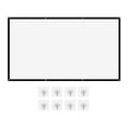 thumbnail image 2 of HD Projector Screen, 100 Inch Easy Installation Wide Display Range Immersive Viewing Experience Soft Foldable Projector Screen  For Indoor For Exhibitions, 2 of 8