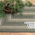 thumbnail image 4 of Homespice Decor 310873 27 x 45 in. Rectangular Cedar Ridge Ultra Durable Braided Rug, Green, 4 of 5