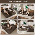 thumbnail image 2 of Wiilayok Modular Cloud Sectional Couch,107" L Shaped Sectional Sofa with Right Chaise,Upholstered Deep Seat Sofa for Living Room Bedroom,Camel(Corduroy), 2 of 7