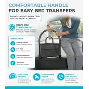 Stander Bed Rail Advantage Traveler, Bariatric Foldable Railing with Pouch for Adults, Seniors, and Elderly, Portable Travel Safety Bedrail with Padded Handle, ASTM Safety Approved Guardrail