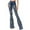 Medium Blue, variant on Purple Candy Womens Juniors Extreme Distressed Denim Flares (XL, Medium Blue)