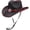 Black, variant on Slccxzc Unisex Summer Straw Cowboy Hat Wide Brim Sun Protection Panama Hat