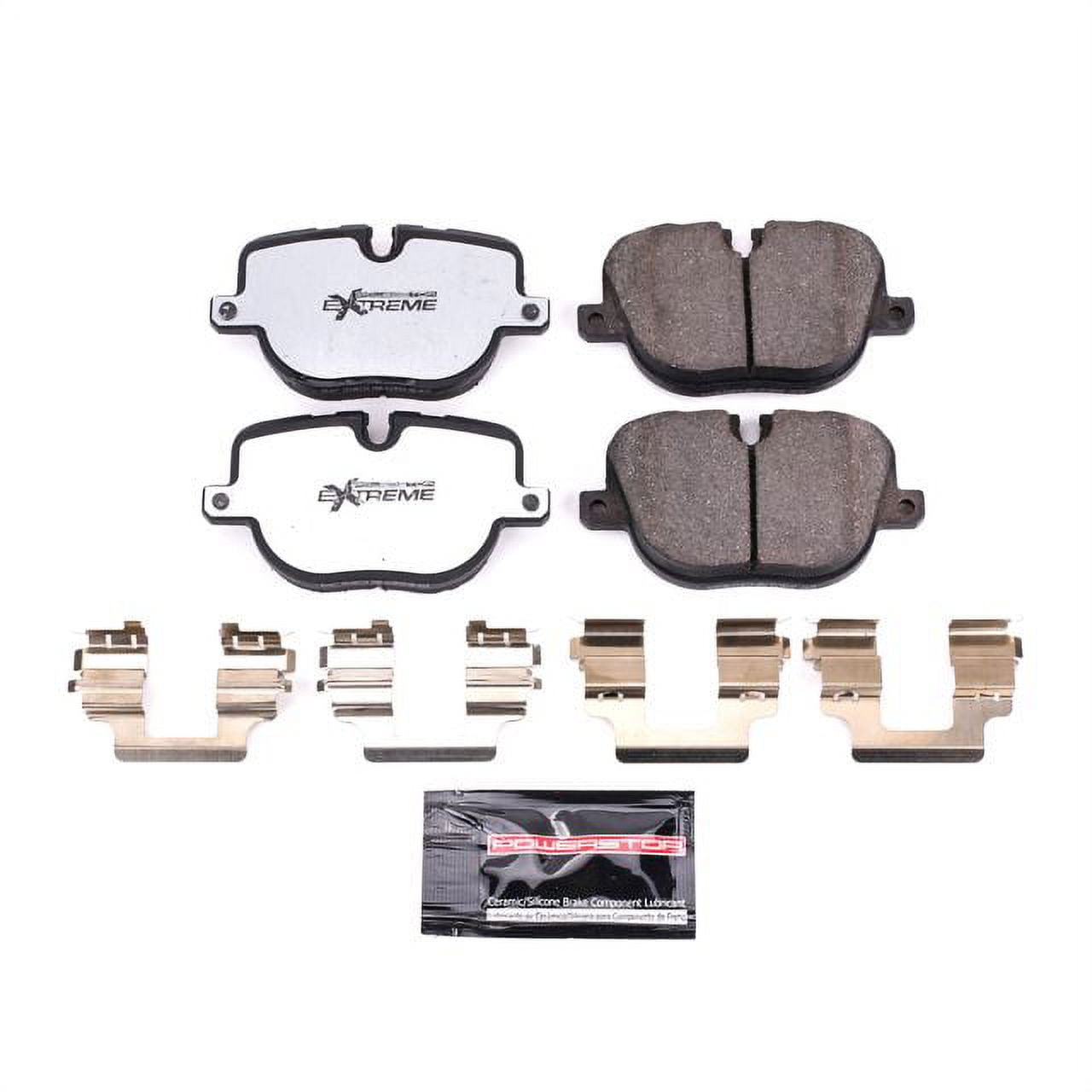 Power Stop Z36-1427 Z36 Truck & Tow Carbon Fiber-Ceramic Brake Pad with Hardware - Rear