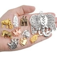 thumbnail image 7 of 100g (About 20-40pcs) Mixed Alloy Elephant Charms Tibetan Animal Elephant Head Charms Pendants Jewelry Findings for Bracelets Necklace Crafts Making, 7 of 7