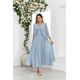 thumbnail image 5 of Vestido CDSSL de chifón gris pardo para madre de la novia con chaqueta talla 8, 5 of 6