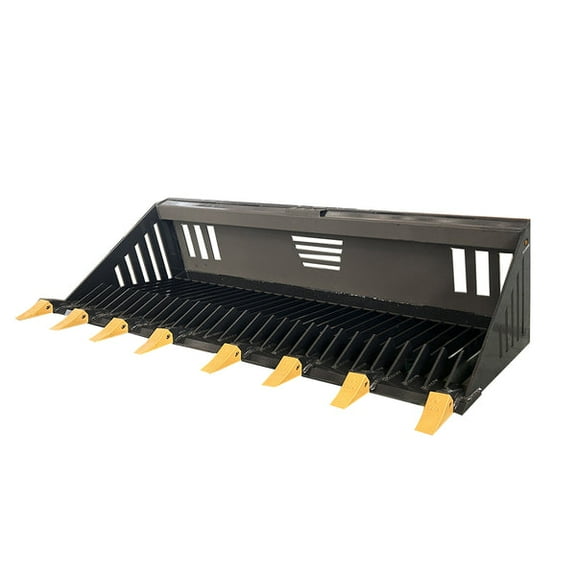 72" SKID STEER Rock Bucket Attachment