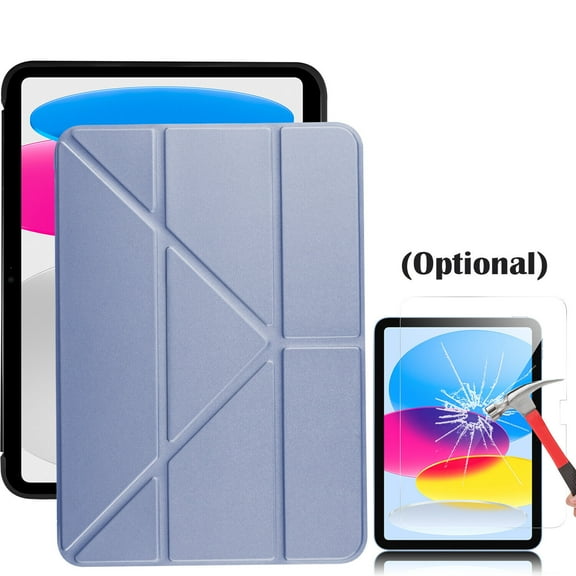 Venoro for iPad 10th Generation 10.9" Leather Case Stand Tablet Cover, Purple