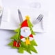 thumbnail image 4 of Navidad árbol de Navidad Papá Noel Tenedor Utensilio de corte Cuchara Estuche Protector de manga Bolsa de ropa Vajilla Decoración Eigraketly ZHF0212, 4 of 5