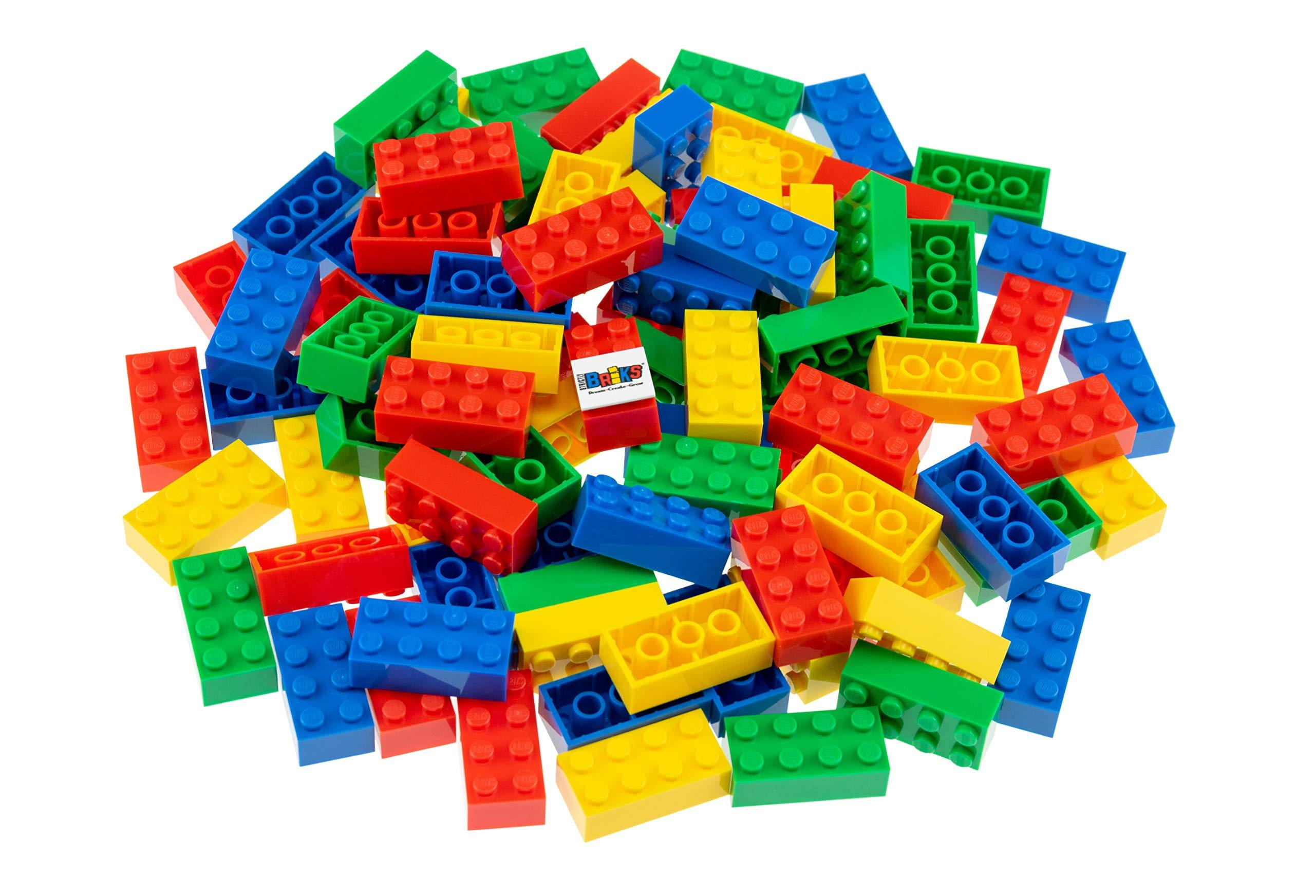 Strictly Briks Classic Bricks 96 Piece 2x4 Blue, Green, Red, and Yellow