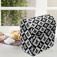thumbnail image 3 of Fleur De Lis Stand Mixer Cover, Checkerboard Pattern Rectangles European Heraldic Design Monochrome Emblem, Kitchen Appliance Organizer Bag Cover with Pockets, 5 Quarts, Black White, by Ambesonne, 3 of 4