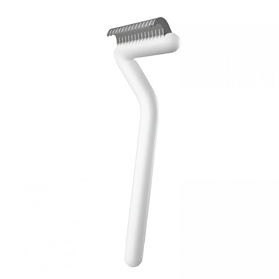 ACDANC Cat Brush for Long Haired Cats&Indoor Cats for Grooming&Dematting with Dematting Comb for Cats Remove Loose Hair&Matted Fur Pet Undercoat Rake Cat Brush for Long Haired Cats,White