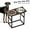 Brown, variant on Elevated Dog Bowls for X-Large and Large Breed, 5 Adjustable Heights from 8.2'' - 17.3'', 2 Stainless Steel Bowls, 8.2'',11.8'',13.7'',15.7'',17.3'' Raised Dogs Bowls Stand