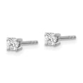 thumbnail image 2 of Primal Gold 14 Karat White Gold Lab Grown Diamond 1/10ctw VS/SI, D E F, 4-Prong Earrings, 2 of 5