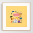 thumbnail image 2 of Dollhouse inventory / soft yellow - Photography Map Travel Poster Tropical Summer Beach Minimalist Nautical Unframed Wall Art Print 10 x 10 inches, 2 of 9