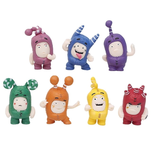 7 adornos de peluche Odbbods de 1,57 pulgadas, muñeco creativo, lindo, divertido y suave, regalo de cumpleaños y Navidad.