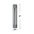 thumbnail image 4 of Westbrass D3604A-26 1/2" IPS x 4" Round Ceiling Mount Shower Arm with Flange, Polished Chrome, 4 of 8