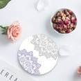 thumbnail image 4 of RYLABLUE Multicolor Dahlia Pinnata Flower Set of 8 Round Coaster for Drinks, Absorbent Ceramic Stone Coasters Cup Mat with Cork Base for Home Kitchen Room Coffee Table Bar Decor, 4 of 5