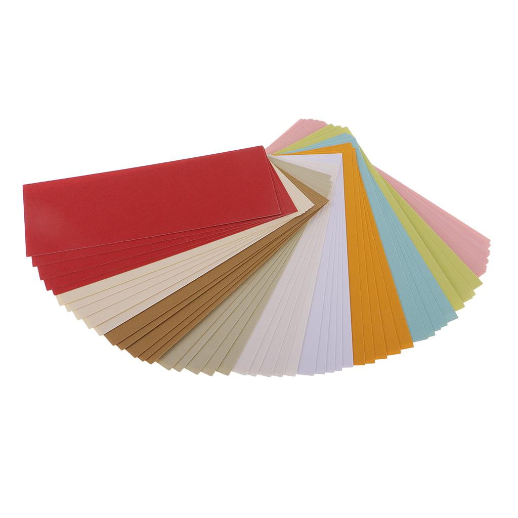 50 Sheets 10 Colors Pearl Shimmer Cardstock Paper Double Sided