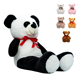 thumbnail image 1 of Oso De Peluche Teddy Grande Abrazable Corazón 1 Metro Xtellar negro, 1 of 4