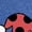 HEATHER ROYAL BLUE, variant on Instant Message - Ladybug Gnome - Women's Short Sleeve Graphic T-Shirt