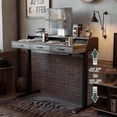 thumbnail image 5 of DESINO Electric Standing Desk with Drawers, 48"x24" Standing Desk Adjustable Height, Lifting Range 28~46" Stand Up Desk ,Sit Stand Home Office Desk with Monitor Shelf, Rustic Grey, 5 of 9