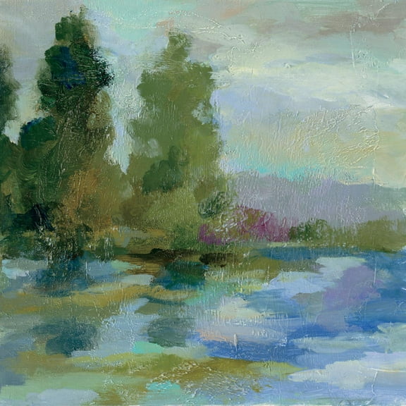 Art.com Sunrise at the Lake I Art Print by Silvia Vassileva, 16" x 16"