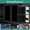 thumbnail image 2 of 1 Pcs French Room Window Shade,Blackout Door Curtain,Half Window Darkening Blinds,Thermal Insulated Kitchen Curtain,Self Adhesive Privacy Panel,for Patio Doorway,26 X 40 Inch,Black, 2 of 8
