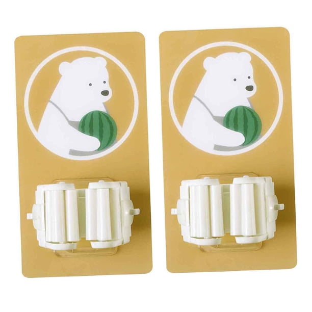 Mopa Autoadhesiva y Soporte para Escoba Adhesivo de Dibujos Animados 2 piezas Oso