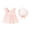 Pink, variant on lcziwo Baby Girls Clothes Newborn Infant Dress 2 Piece Set Polka Dot Sundress with Sunhat Red 2 Years
