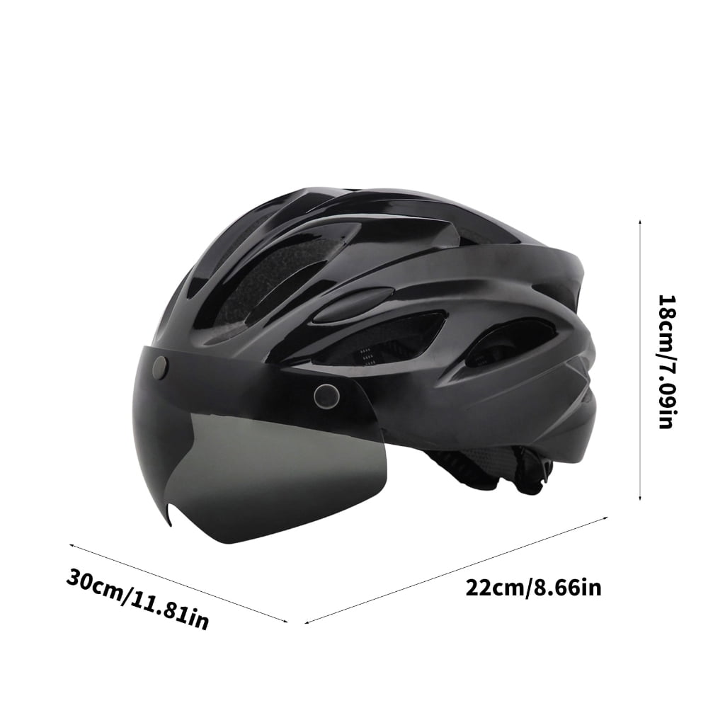 MOMOJIA Bicycles Helmets with LED Light & Goggles Cycling Helmets Comfortable Lining Breathable Cycling Helmets for Outdoor