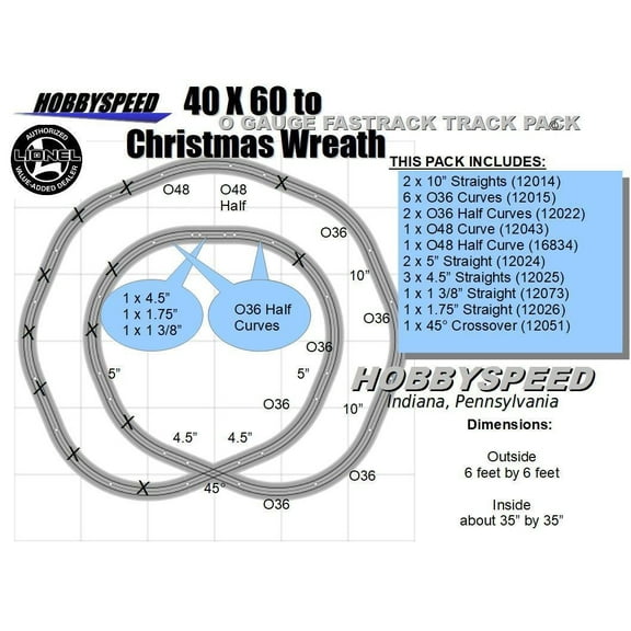 40 x 60 to A CHRISTMAS TREE WREATH LAYOUT ADD-ON-PACK