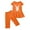 Orange, variant on Utoimkio Girls Shorts Set Kids Cute Print Summer Clothes Short Sleeve Dress Shirt & Pants Set 2Pcs Summer Outfits