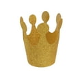 thumbnail image 6 of WHAMVOX Golden Birthday Party Hats with Glitter Design for Kids and Adults Proper Size PVC Crowns 12pcs, 6 of 8