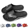 thumbnail image 2 of Men's Slippers Comfortable Quick Heated Slippers for Men Rechargeable Scuff Mens Slippers Drying Non Solid Shower Open Toe Slippers for Men Mens Robe And Slippers Set Room Massage Soft Sole, 2 of 9