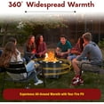 thumbnail image 6 of Portable Smokeless Fire Pit 21.6 Inch - Fire Pit with Innovative Airflow System - Durable Carbon Steel Bonfire for Outside Experience, 6 of 9