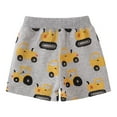 thumbnail image 3 of WOYY Toddler Boys Pull-On French Terry Shorts Excavator Prints Shorts, Sizes 3-4T, 3 of 5