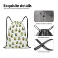 thumbnail image 5 of Bingfone Avocado Friends Drawstrings Backpacks Bags for Men Women Gym Drawstrings Bag-Medium, 5 of 8