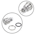 thumbnail image 2 of Latching Metal Push Button Switch 22mm Mounting Dia DPDT 2NO 2NC 24V Blue, 2 of 5
