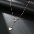 thumbnail image 4 of Personalized Love Necklace Clavicle Chain Heart Necklace Jewelry Necklaces, 4 of 8
