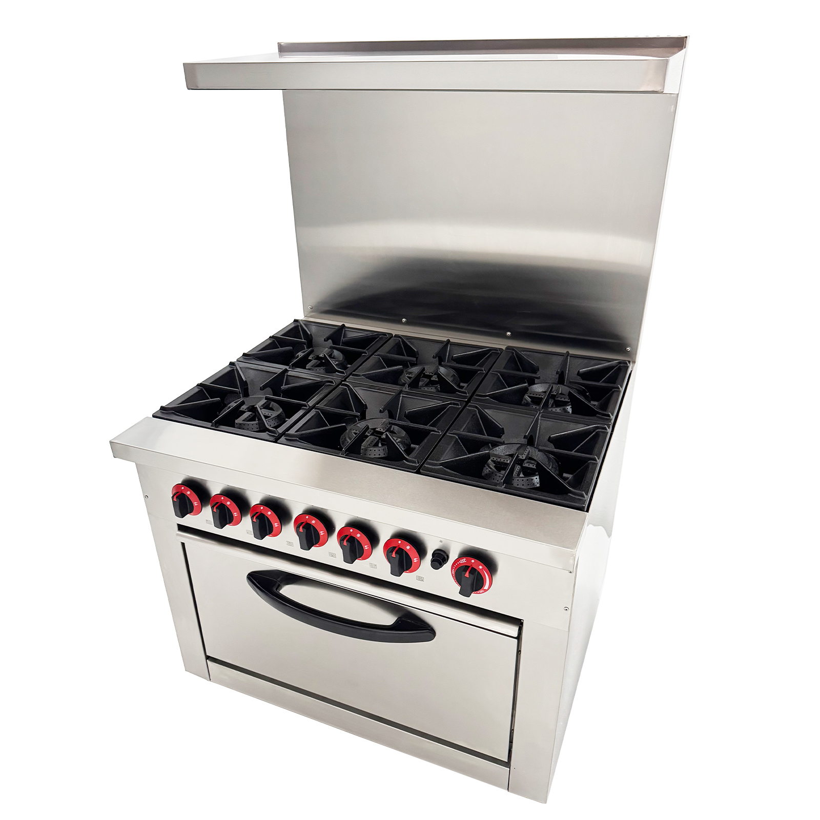 Commercial Gas Range and Oven Gas Hot Plate Stove with 6 Burner