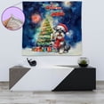 thumbnail image 4 of Merry Christmas and Happy New Year Santa Schnauzer Holiday Xmas Winter 2025 Tapestry Miniature Schnauzer Dog Lover Wall Hanging Backdrop Home Decor - 00024, 4 of 5
