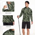thumbnail image 5 of Hoodies for Men Camouflage UPF 50+ Sun Protection Hoodie Long Sleeve Fishing Hiking Shirt with Face Mask L, 5 of 7